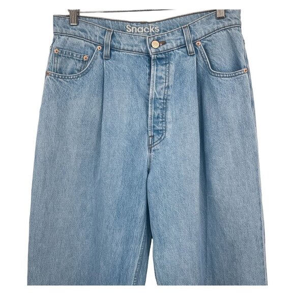 NEW MOTHER SNACKS! Pleated Fun Dip Puddle Jeans Just a Little Nibble Straight - Picture 7 of 15